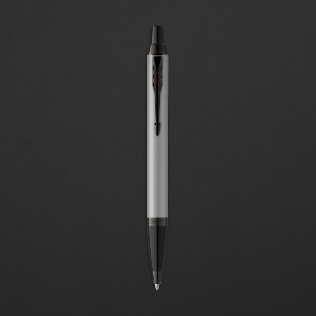 قلم اي إم ميتال فضي اسود باركر 9812 - Parker - أقلام رجالية - Pen قلم اي إم ميتال فضي اسود باركر 9812 - Parker